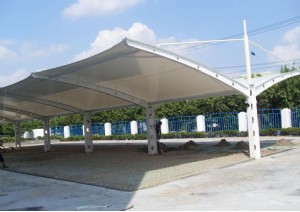 膜結(jié)構(gòu)車棚在用材方面有什么值得注意的?